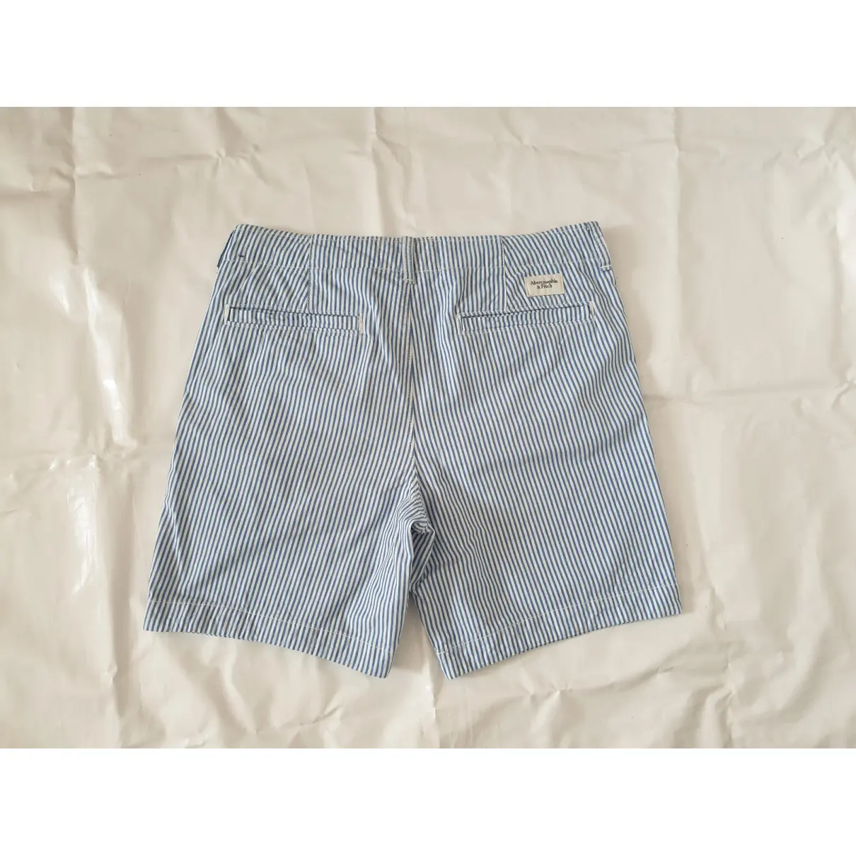 Buy Abercrombie & Fitch Blue Cotton Shorts online
