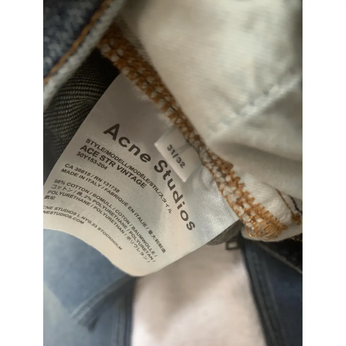 Luxury Acne Studios Jeans Men