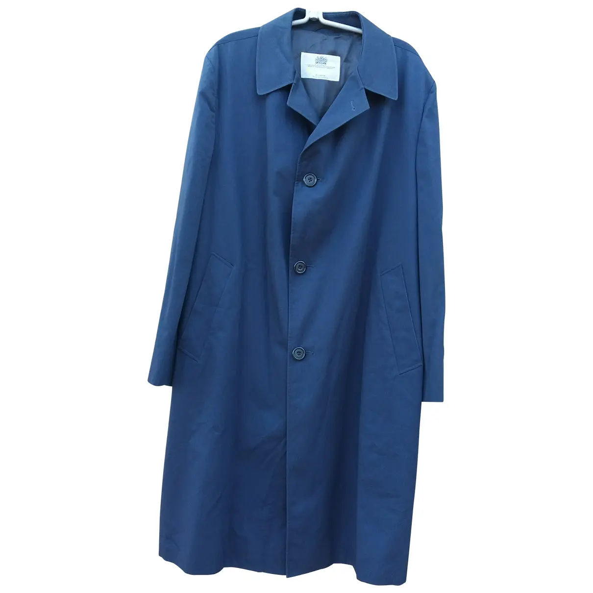 Blue Cotton Coat Aquascutum - Vintage