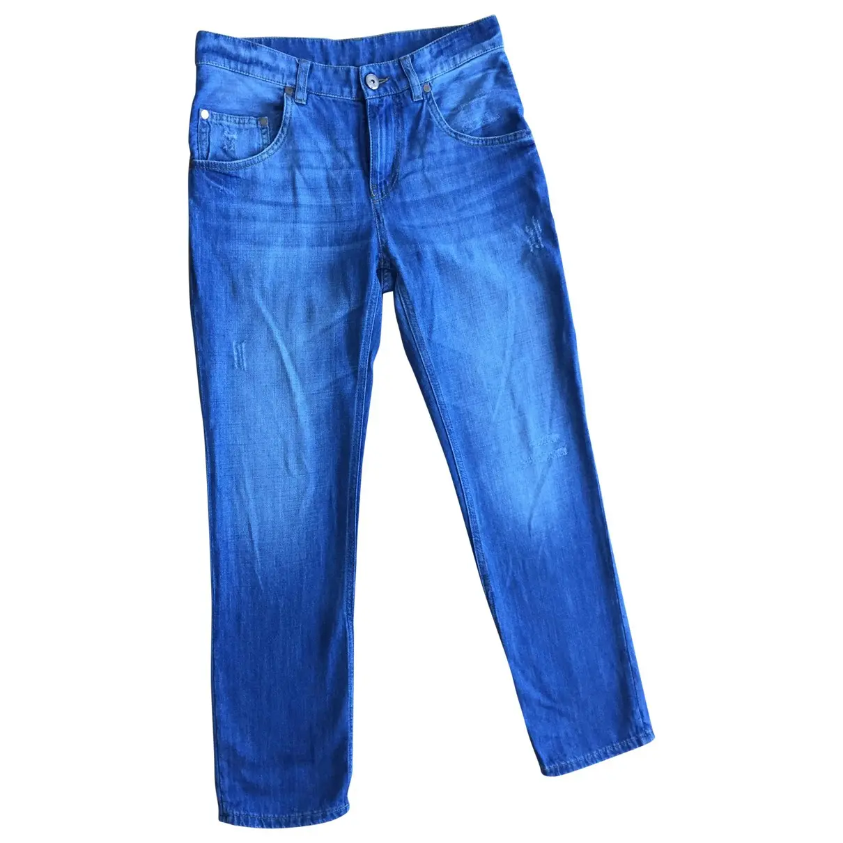 Blue Cotton Jeans Brunello Cucinelli