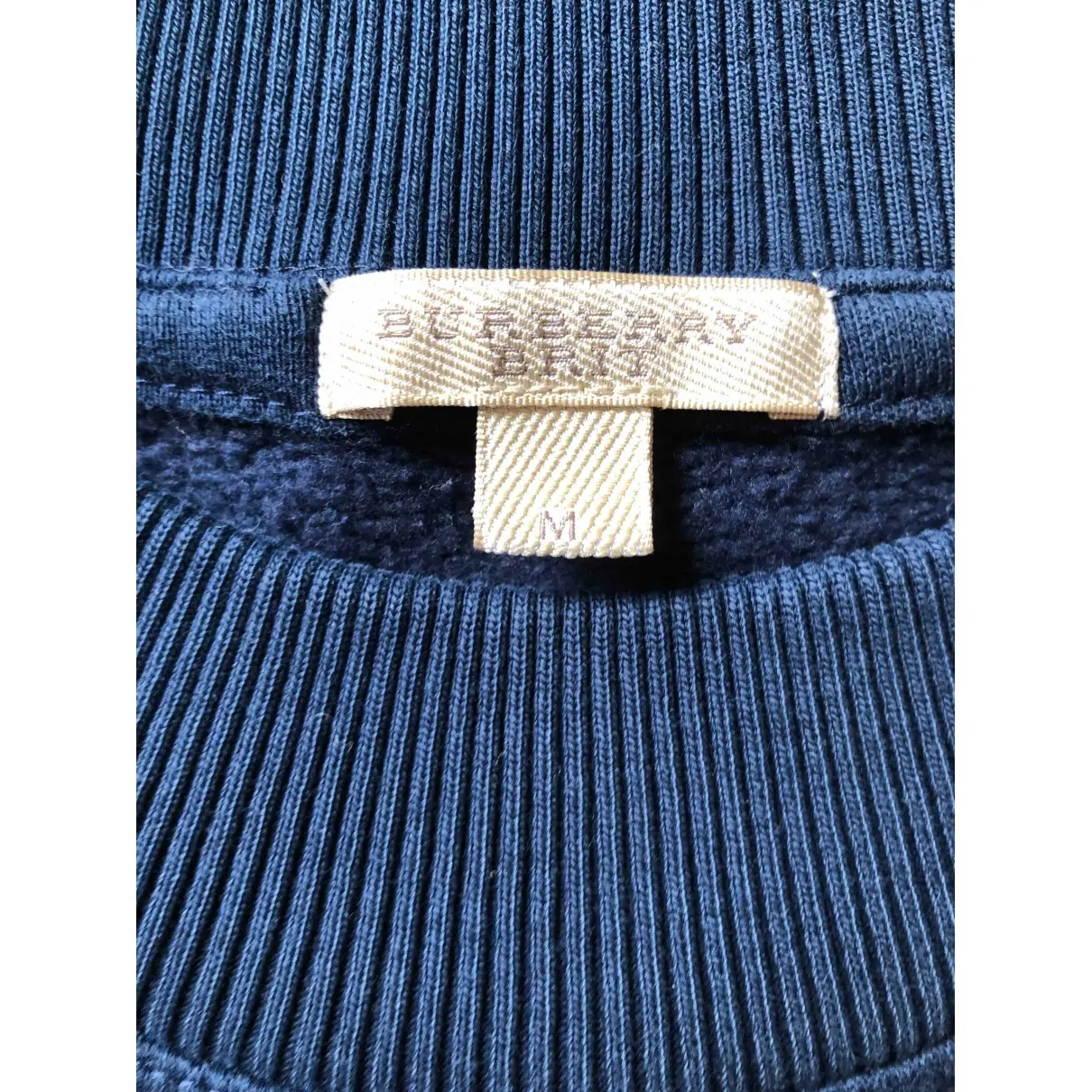 Buy Burberry Blue Cotton Knitwear online