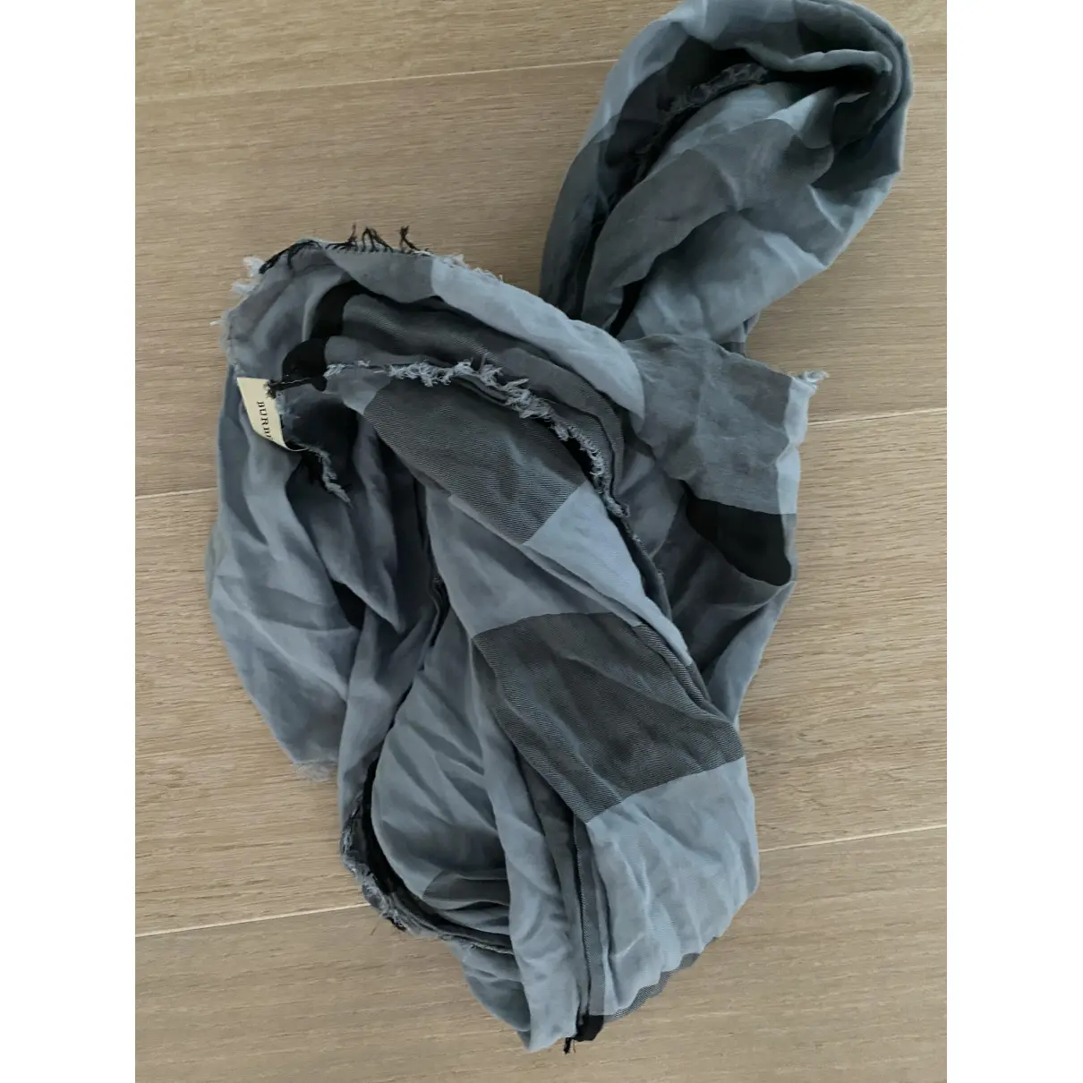 Buy Burberry Blue Cotton Scarf online