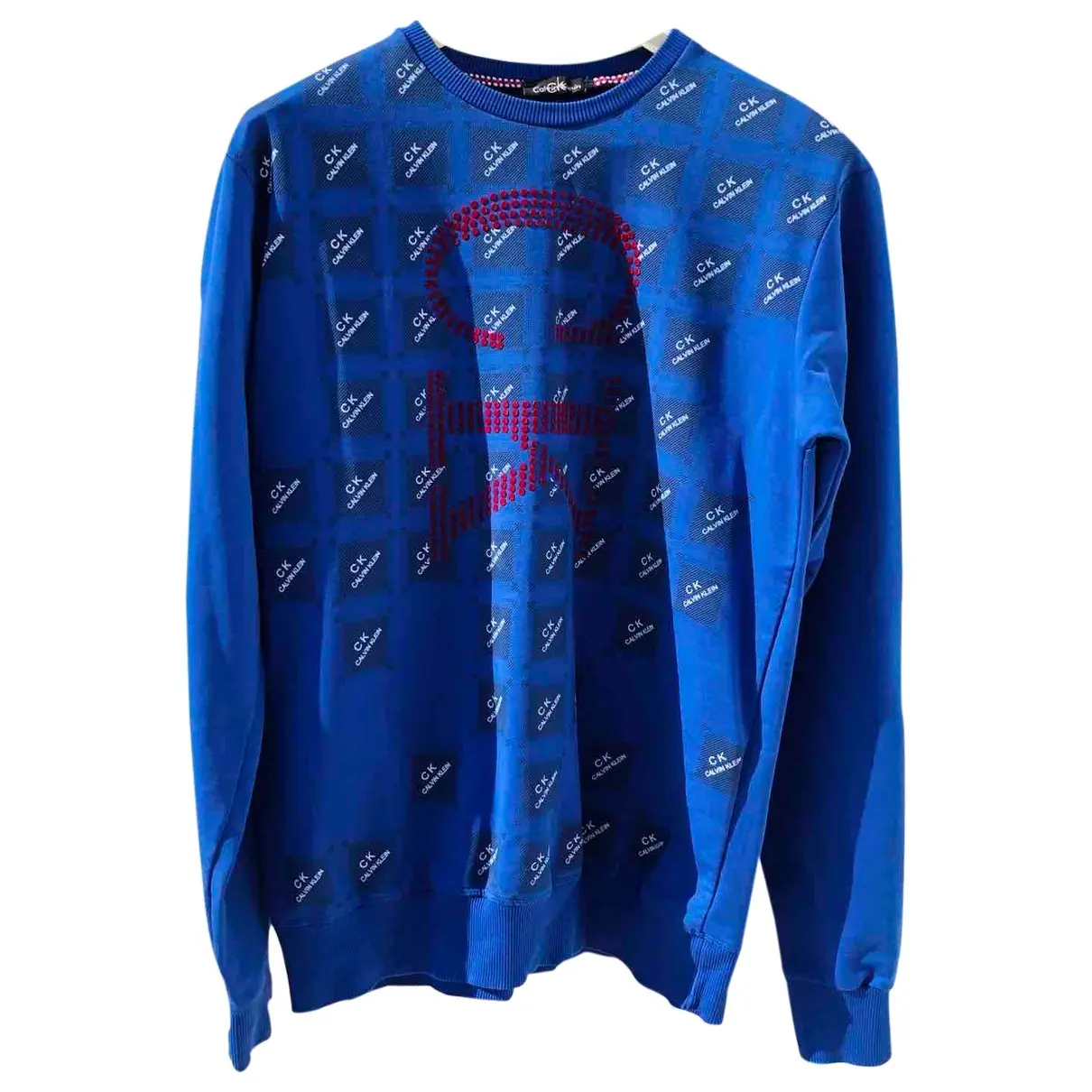Blue Cotton Knitwear & Sweatshirt Calvin Klein