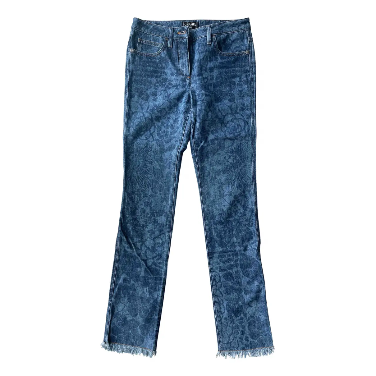 Blue Cotton Jeans Chanel