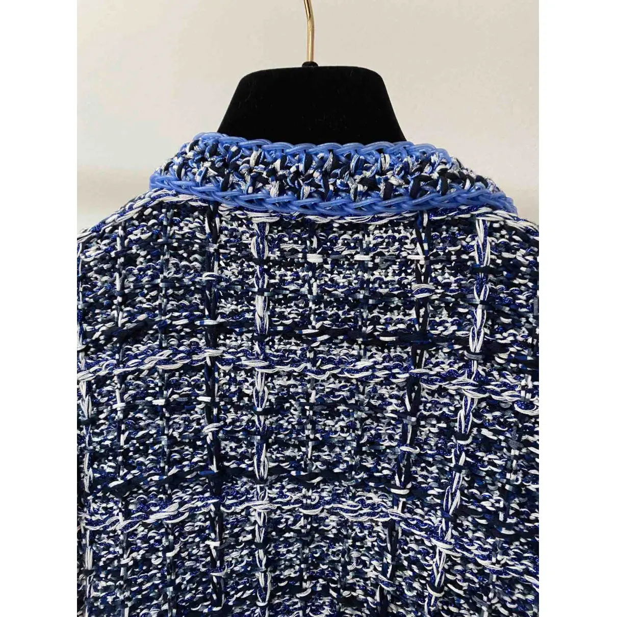 Blue Cotton Knitwear Chanel