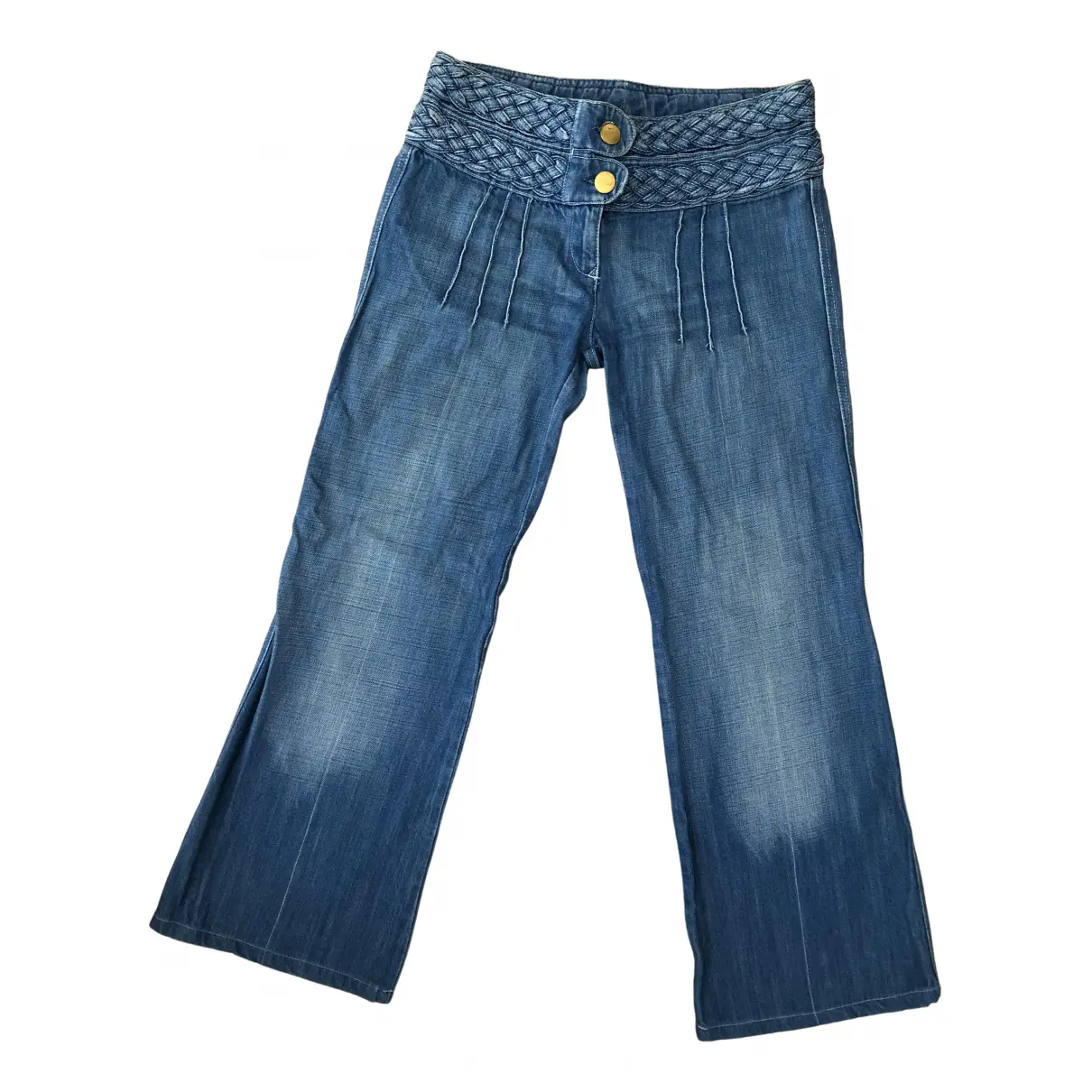 Blue Cotton Jeans Chloé