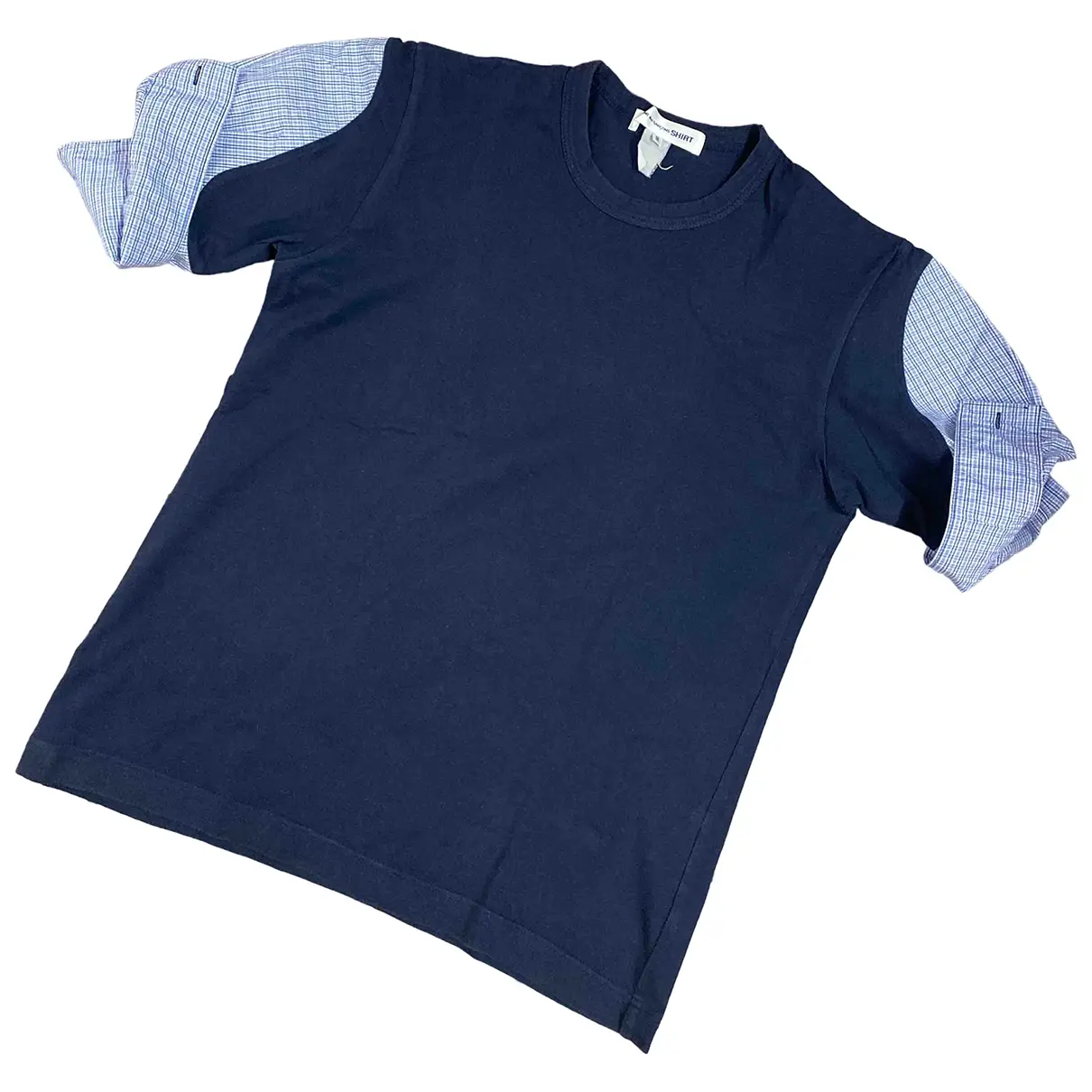 Blue Cotton T-shirt Comme Des Garcons - Vintage