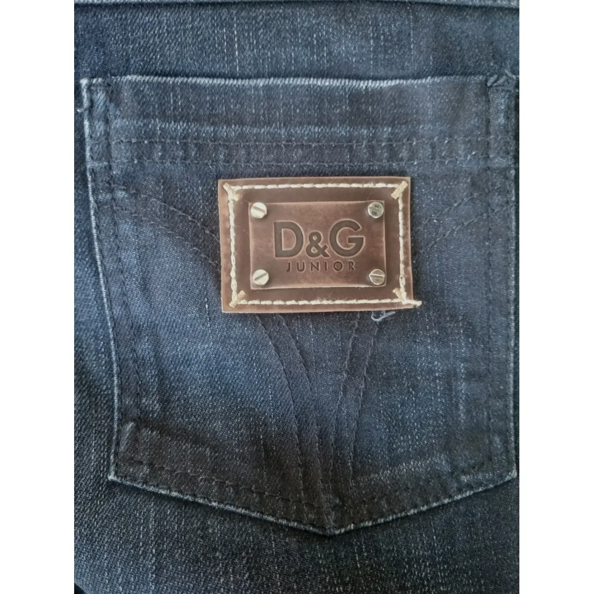 Blue Cotton Trousers D&G