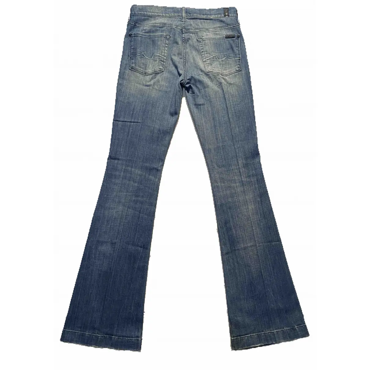 Buy 7 For All Mankind Blue Cotton - elasthane Jeans online