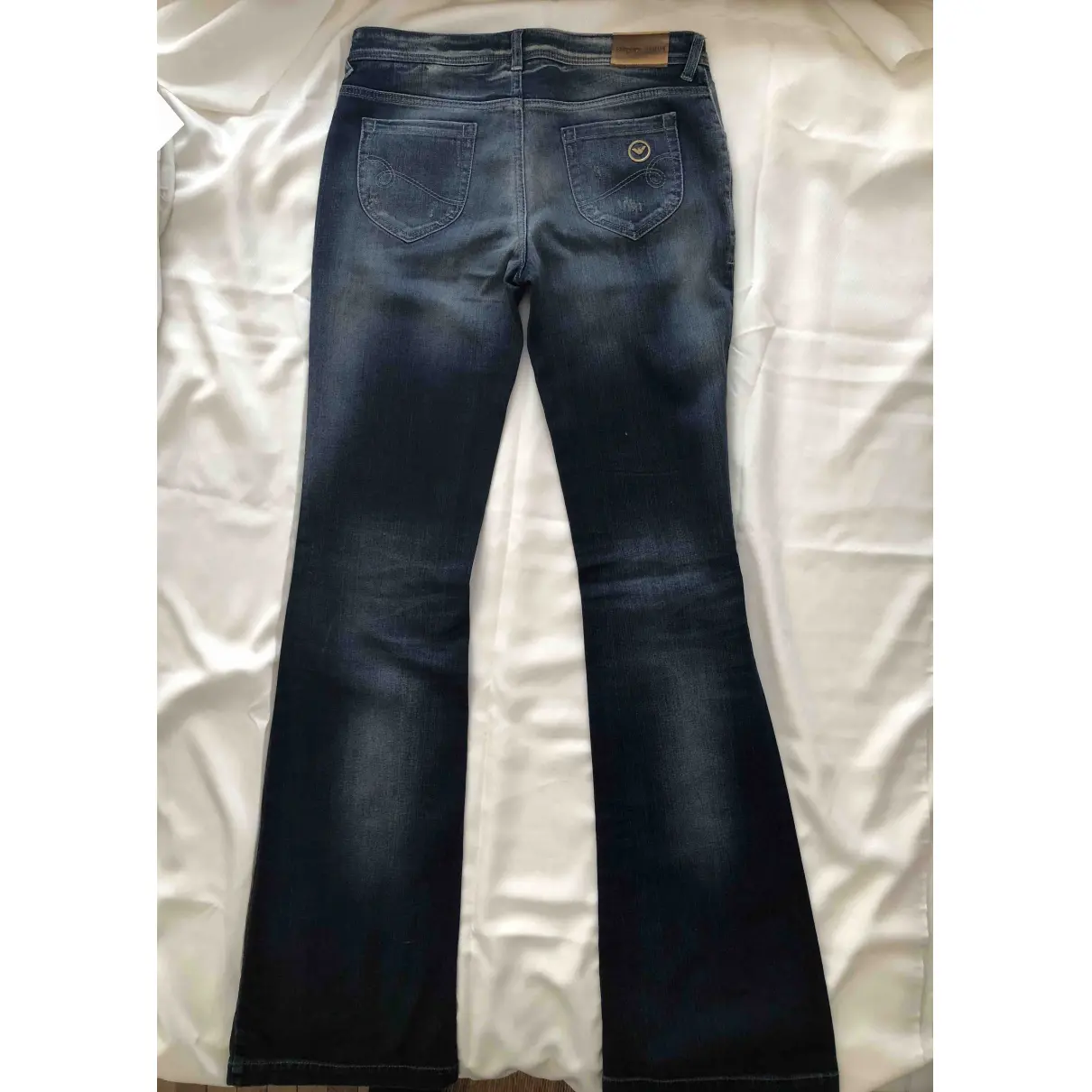 Buy Armani Jeans Blue Cotton - elasthane Jeans online