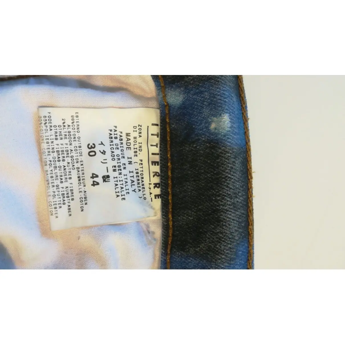 Just Cavalli Blue Cotton - elasthane Jeans for sale - Vintage