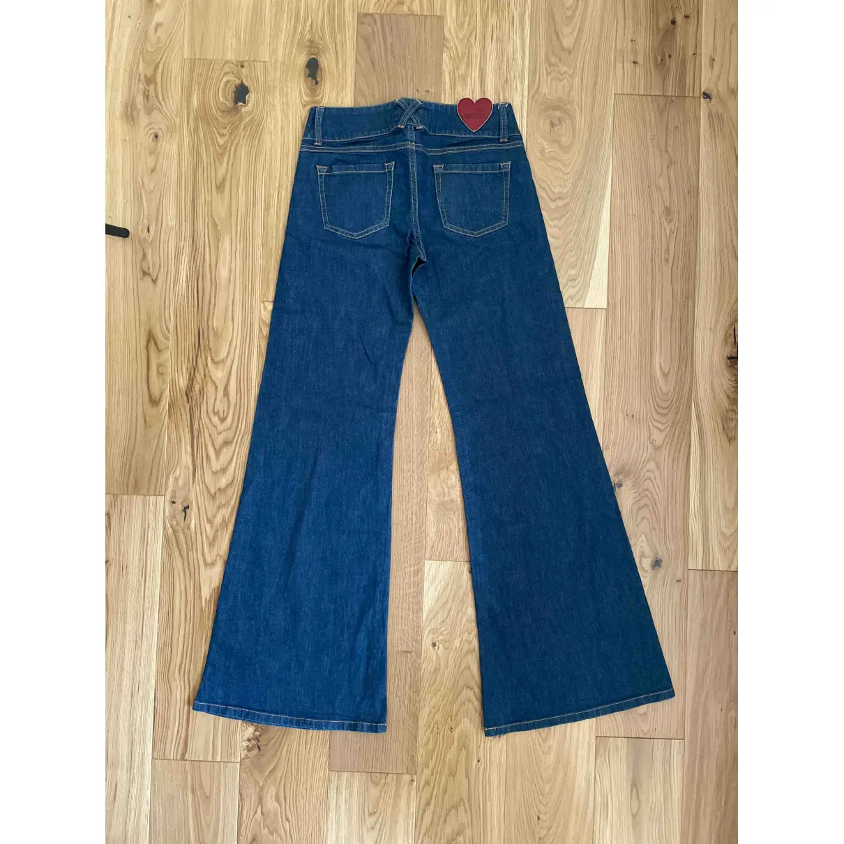 Buy Moschino Love Blue Cotton - elasthane Jeans online