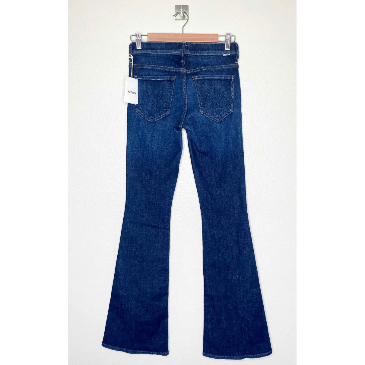 Buy Mother Blue Cotton - elasthane Jeans online