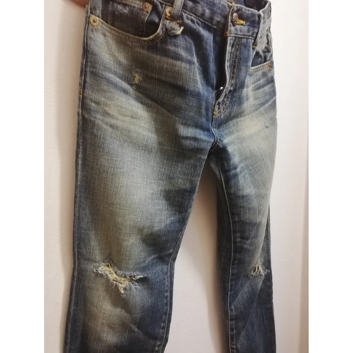 Buy R13 Blue Cotton - elasthane Jeans online