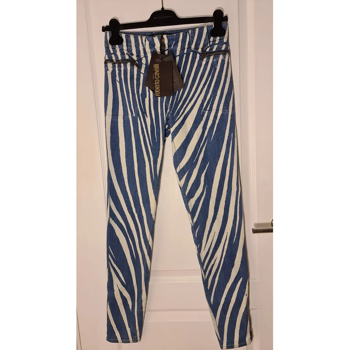 Buy Roberto Cavalli Blue Cotton - elasthane Jeans online