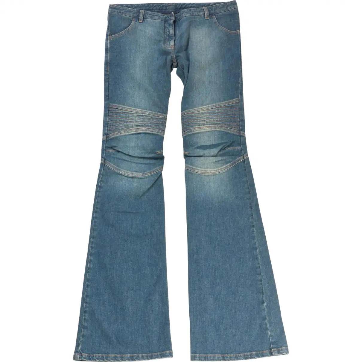 Blue Cotton Jeans Balmain