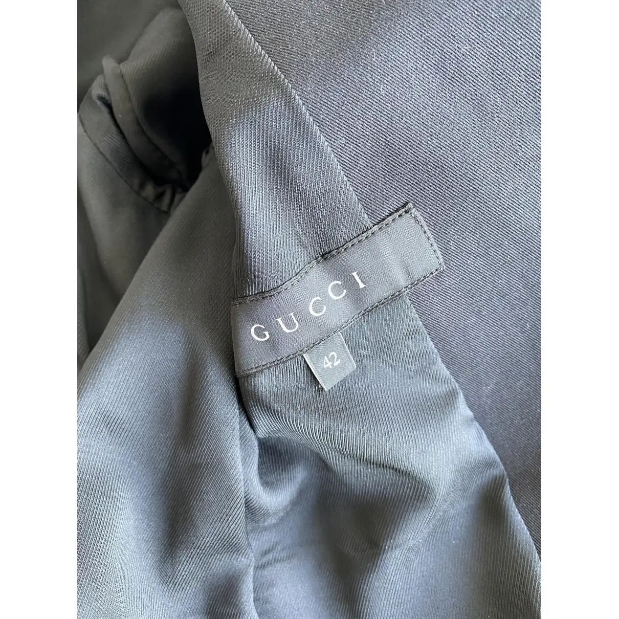Blue Cotton Jacket Gucci