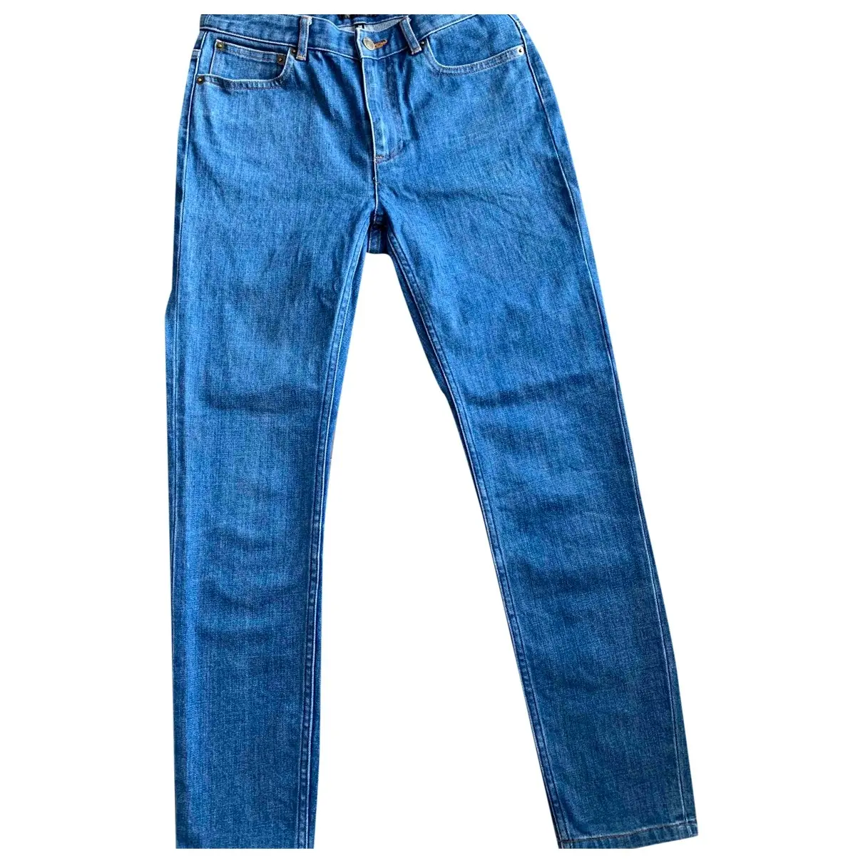 Blue Cotton Jeans High Standard APC