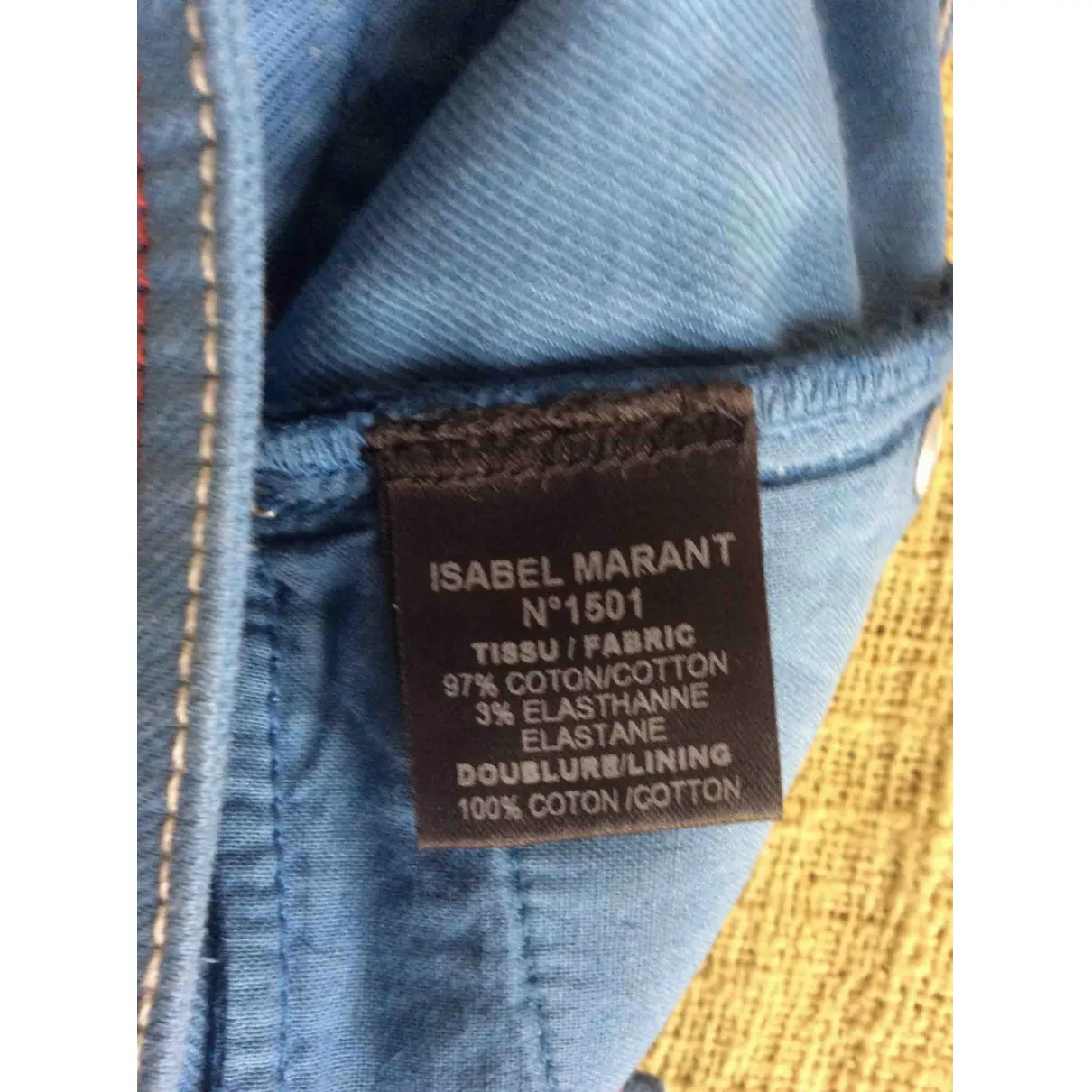 Buy Isabel Marant Etoile Blue Cotton Shorts online