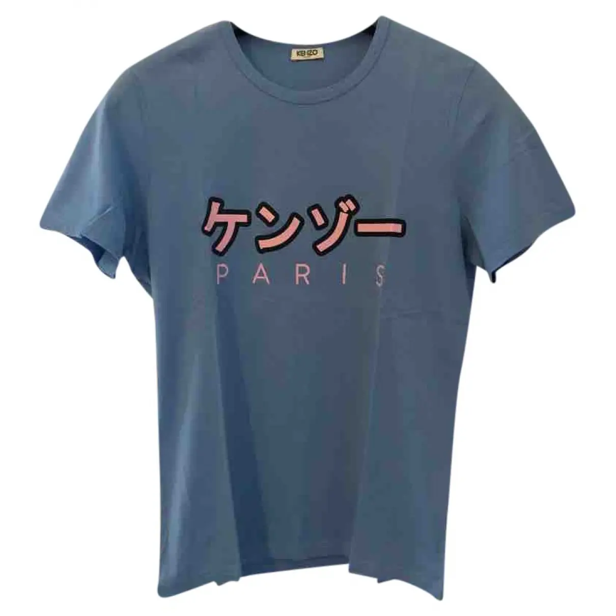 Blue Cotton T-shirt Kenzo