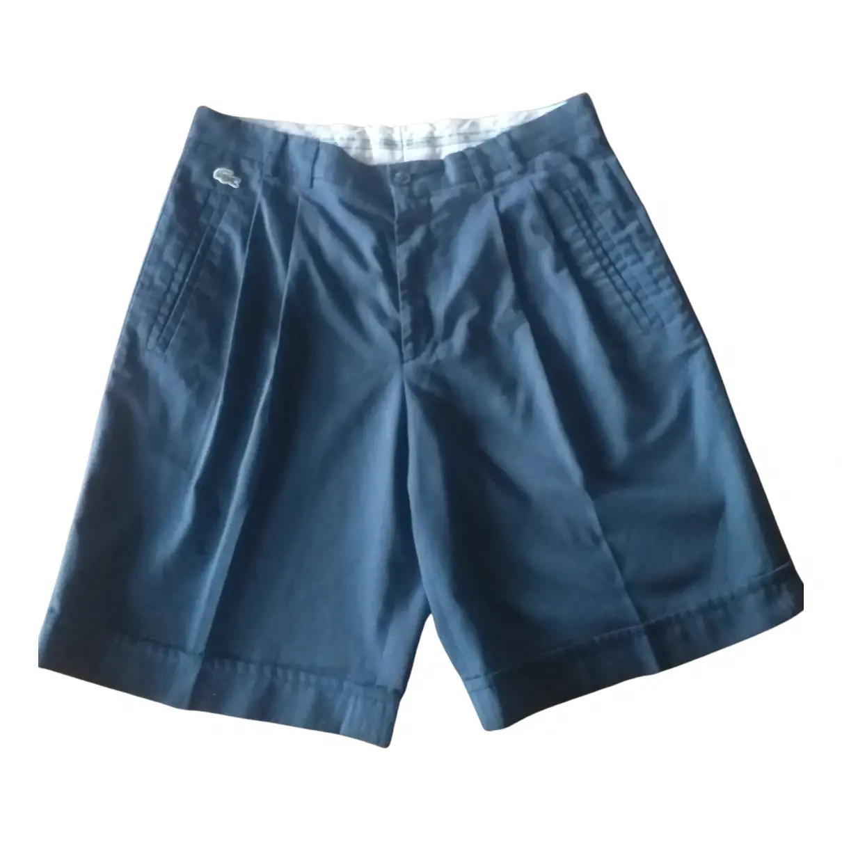 Blue Cotton Shorts Lacoste
