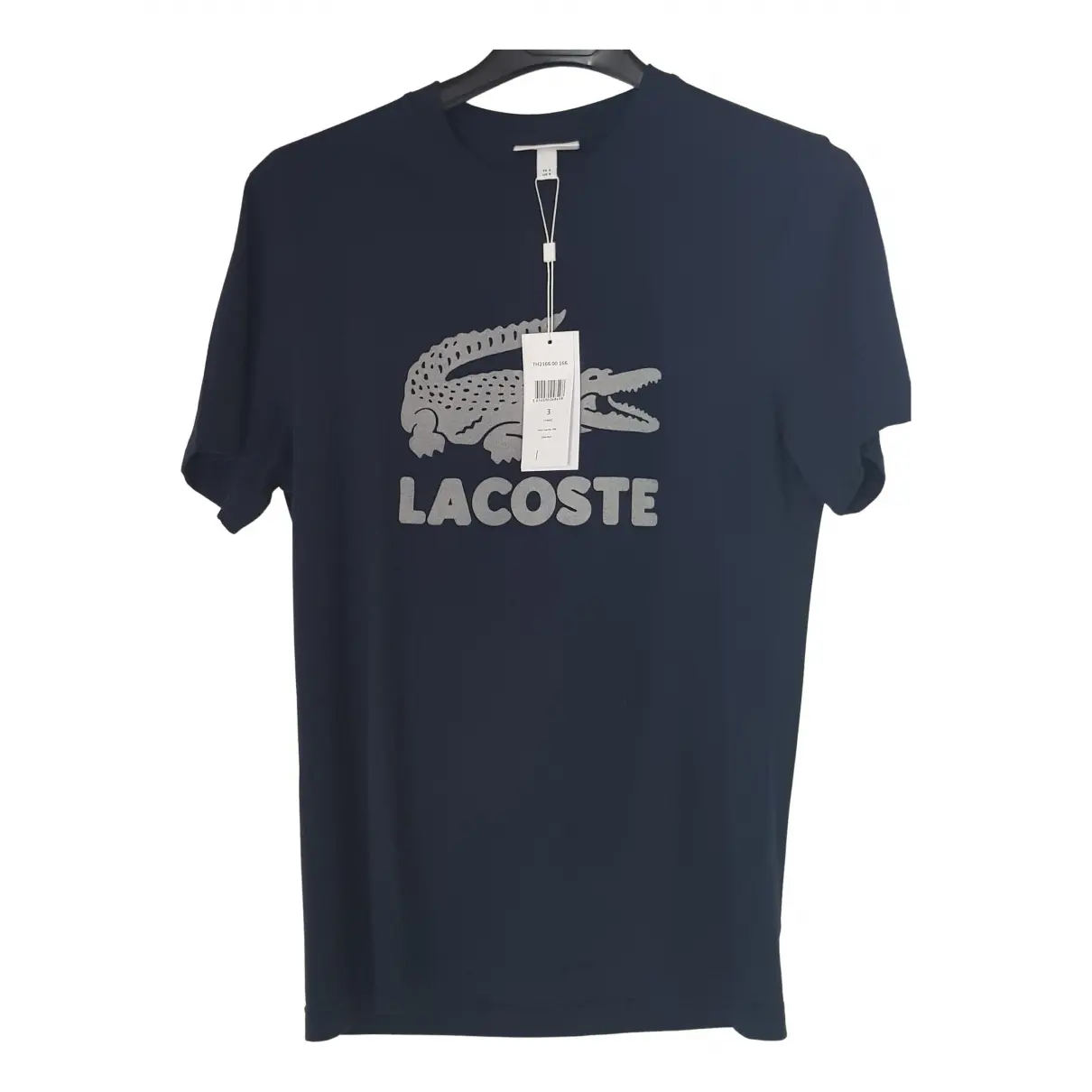 Blue Cotton T-shirt Lacoste