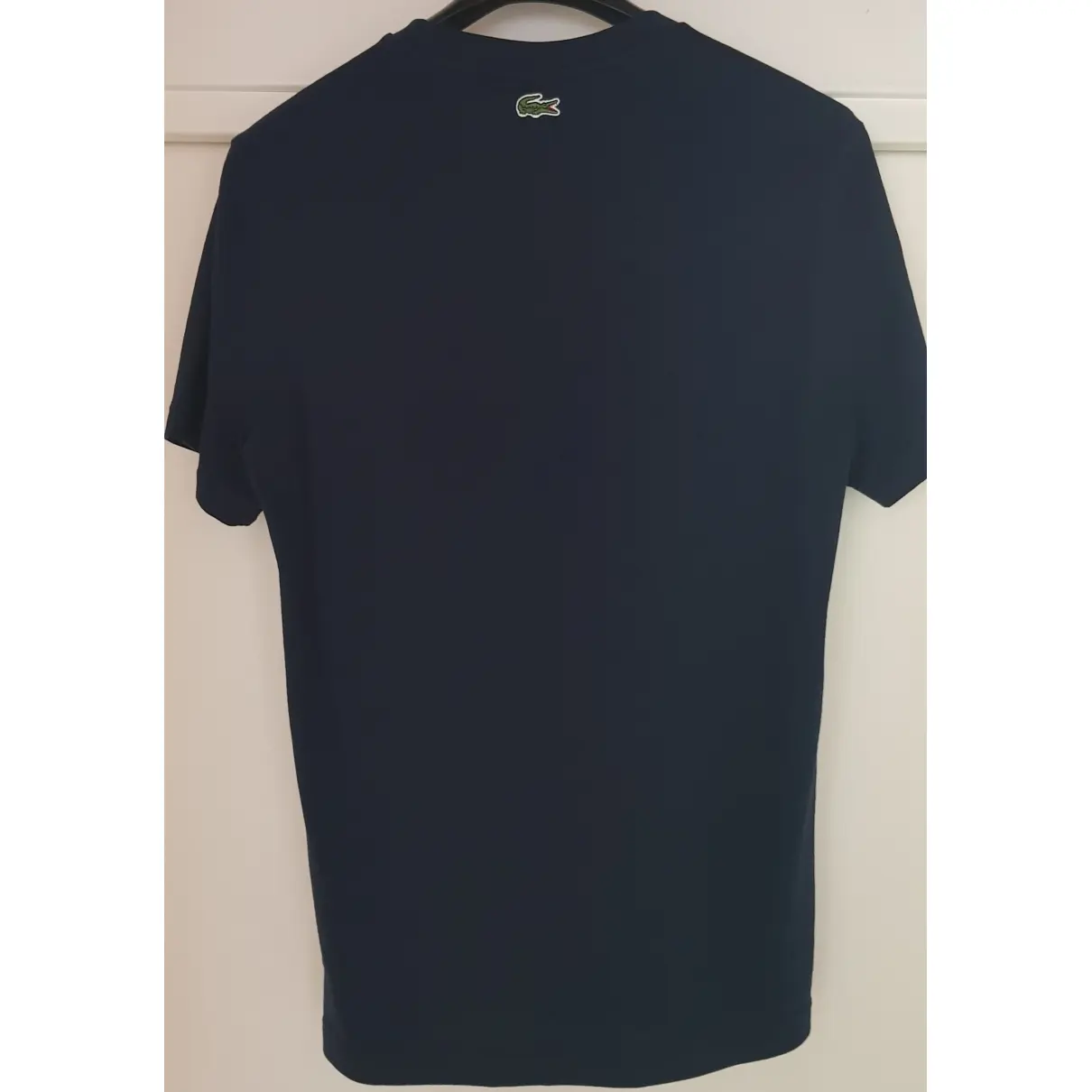 Buy Lacoste Blue Cotton T-shirt online