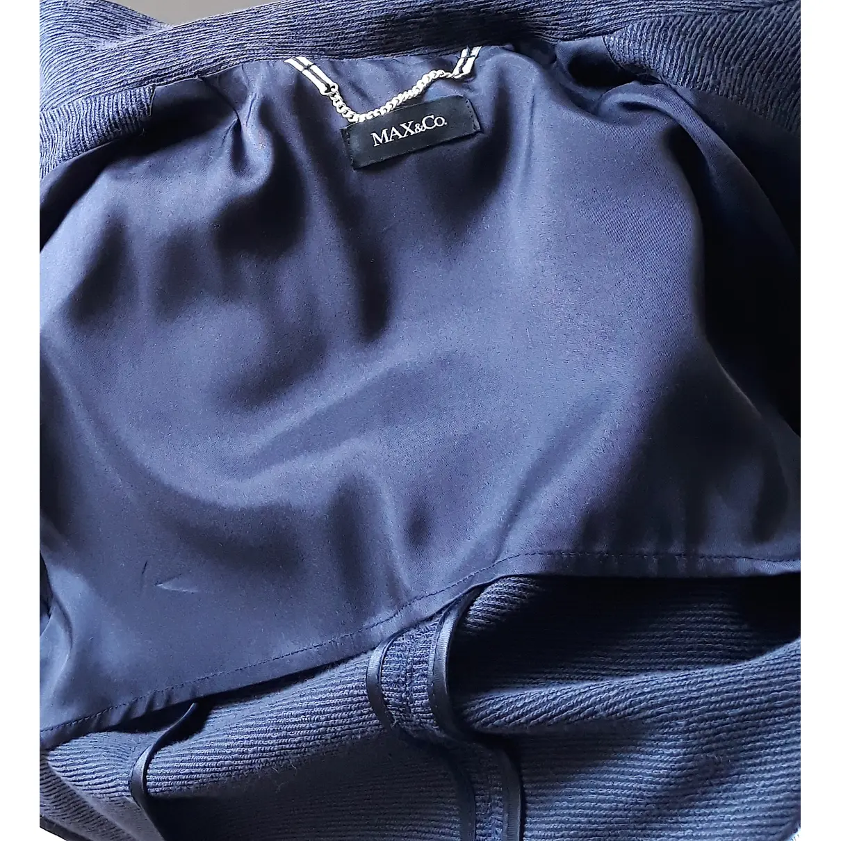 Blue Cotton Jacket Max & Co