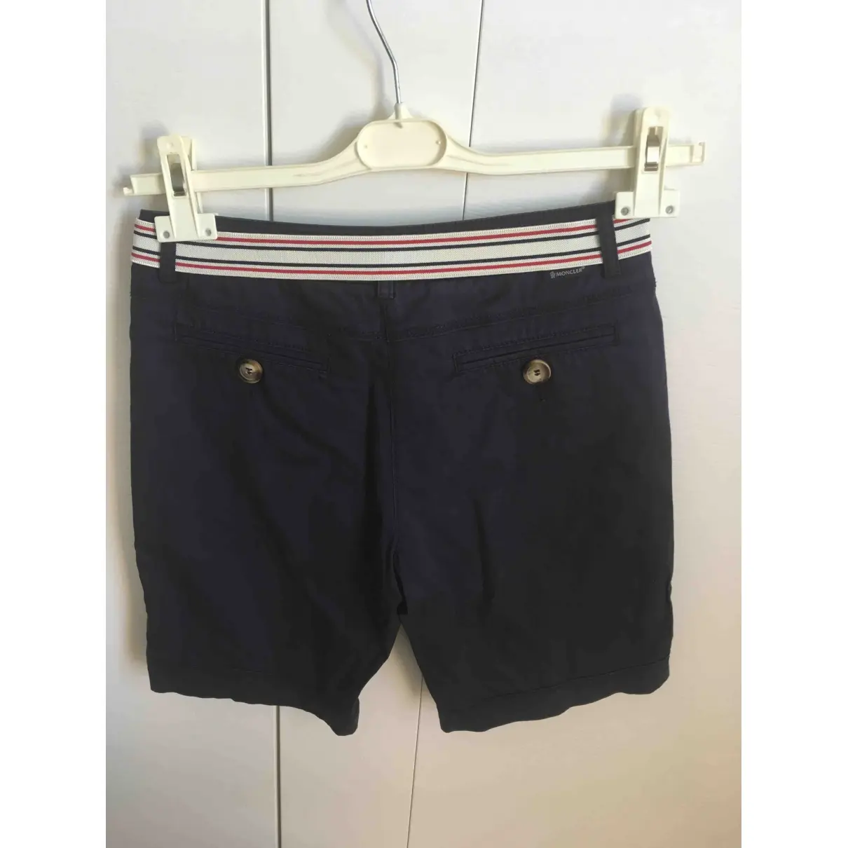 Buy Moncler Blue Cotton Shorts online
