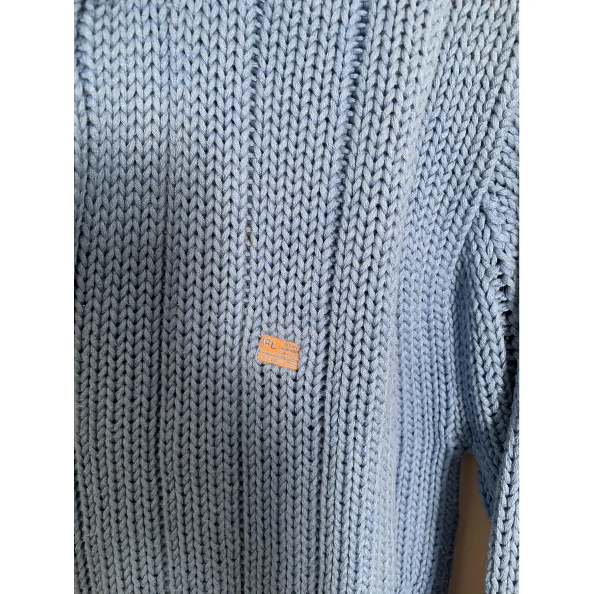 Blue Cotton Knitwear & Sweatshirt Ralph Lauren