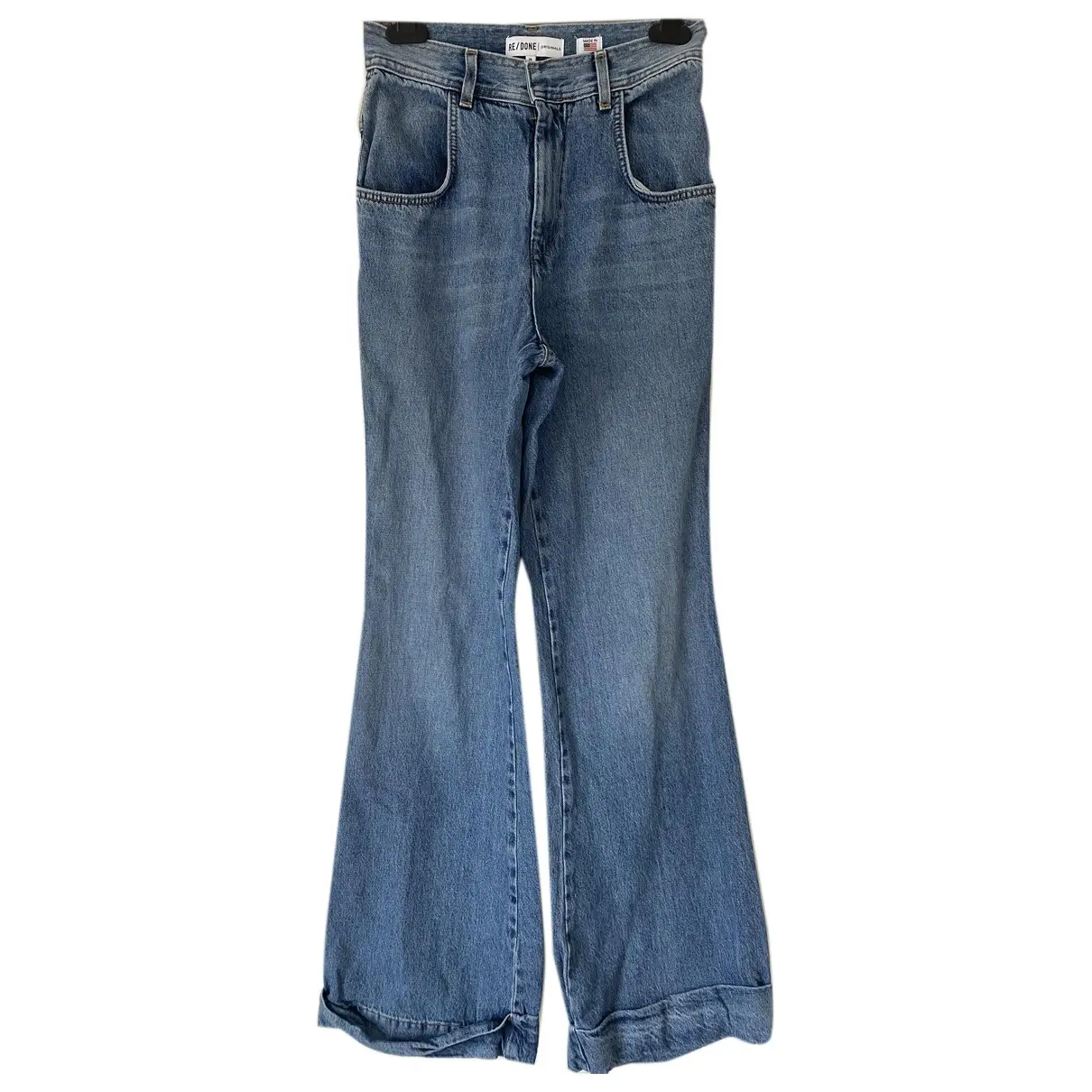 Blue Cotton Jeans Re/Done x Levi's