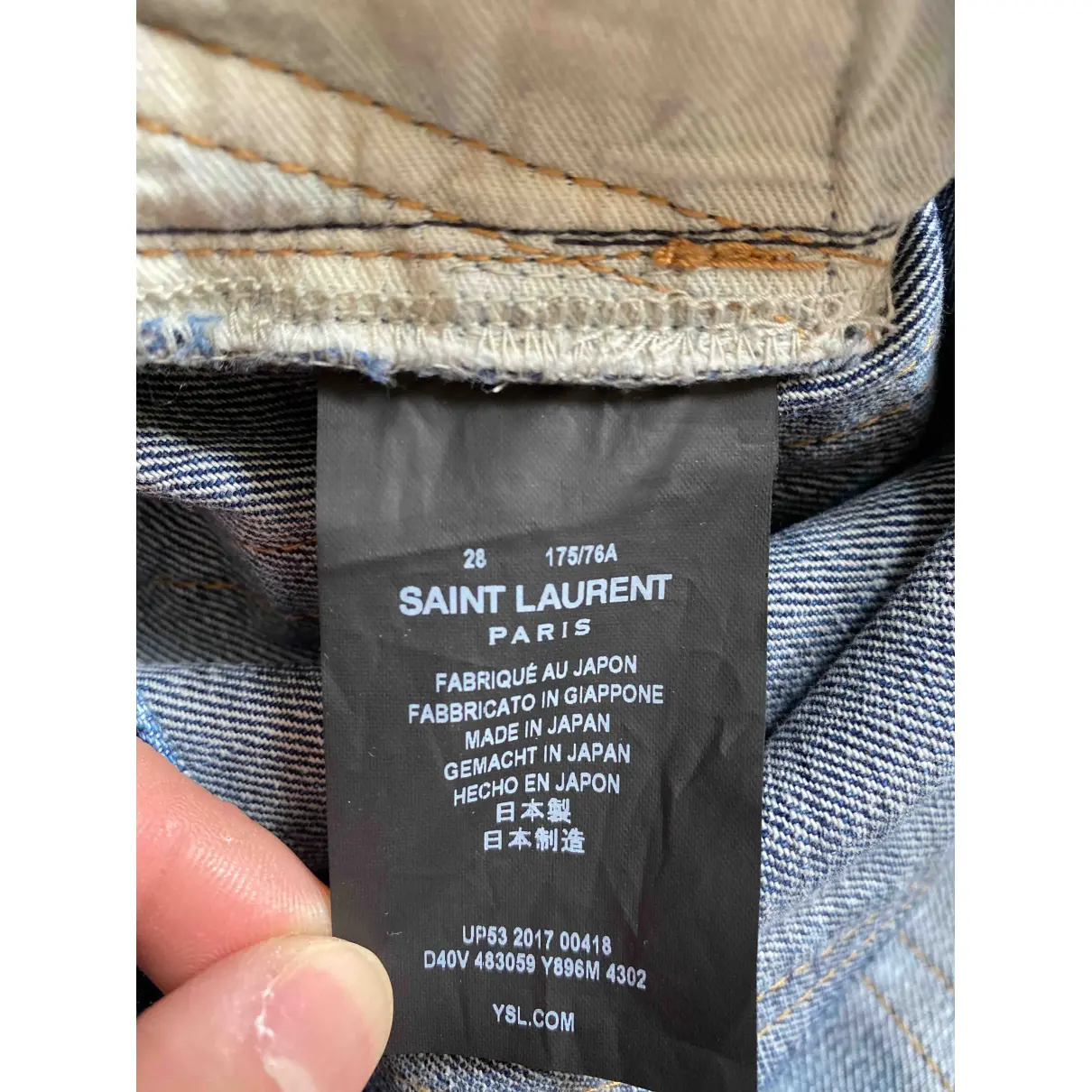Luxury Saint Laurent Jeans Men