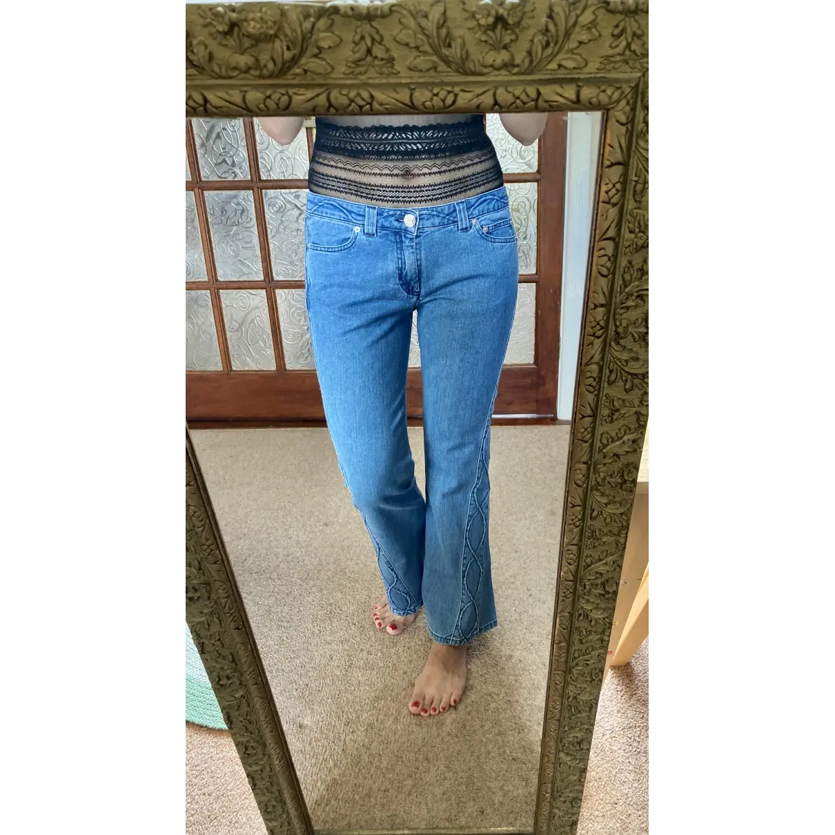 Blue Cotton Jeans See by Chloé
