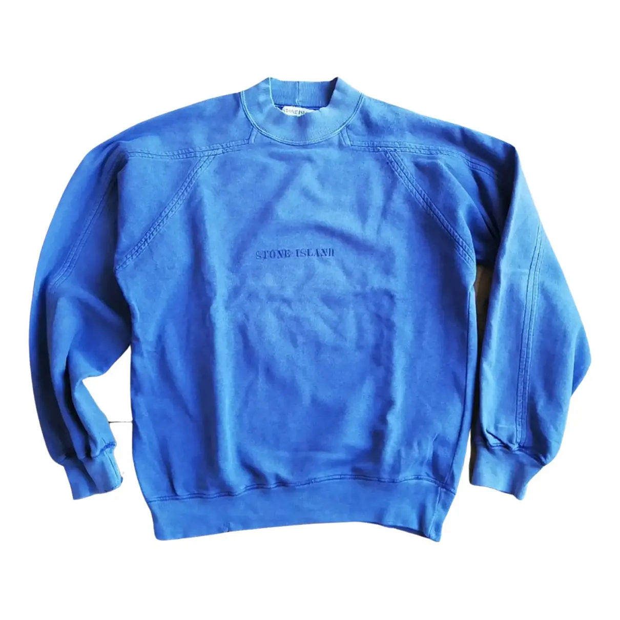 Blue Cotton Knitwear & Sweatshirt Stone Island