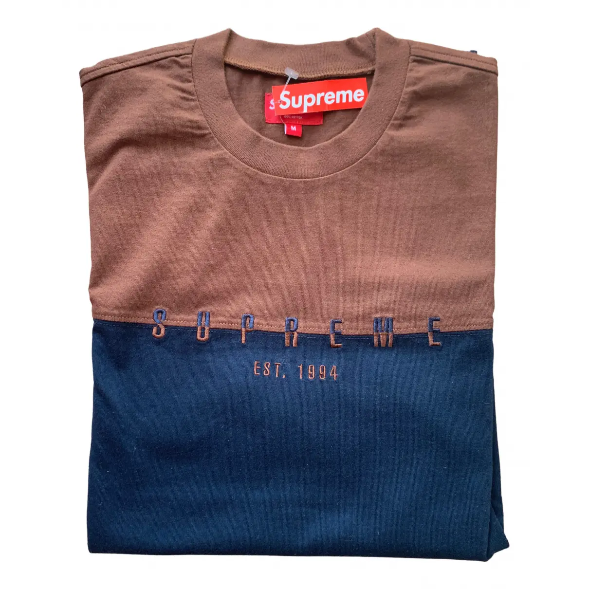 Buy Supreme Blue Cotton T-shirt online