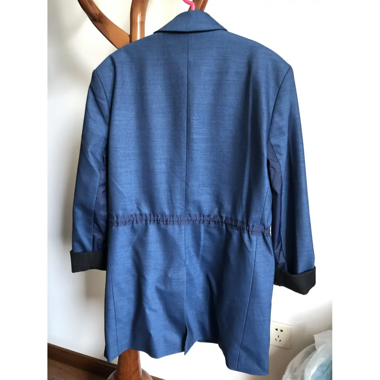 Tibi Blue Cotton Jacket for sale