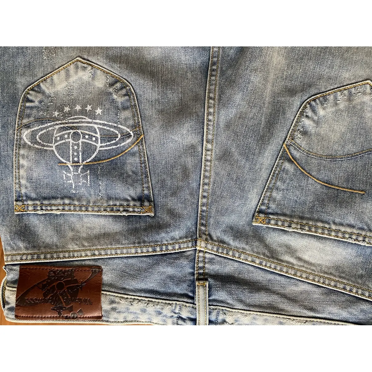 Blue Cotton Jeans Vivienne Westwood Anglomania