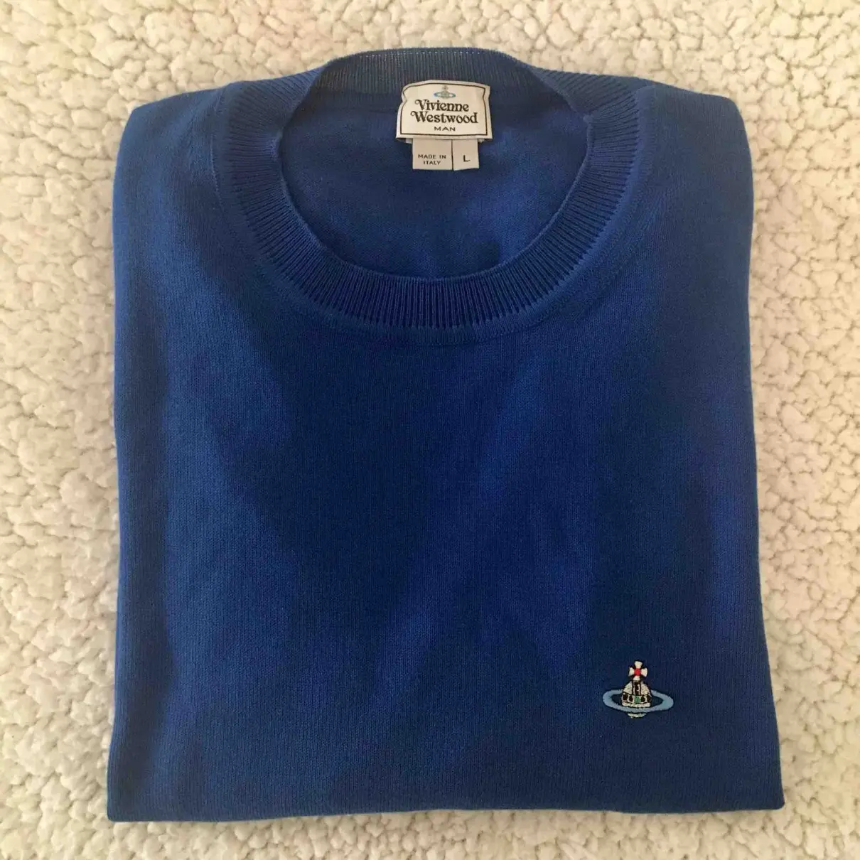Vivienne Westwood Blue Cotton Knitwear & Sweatshirt for sale
