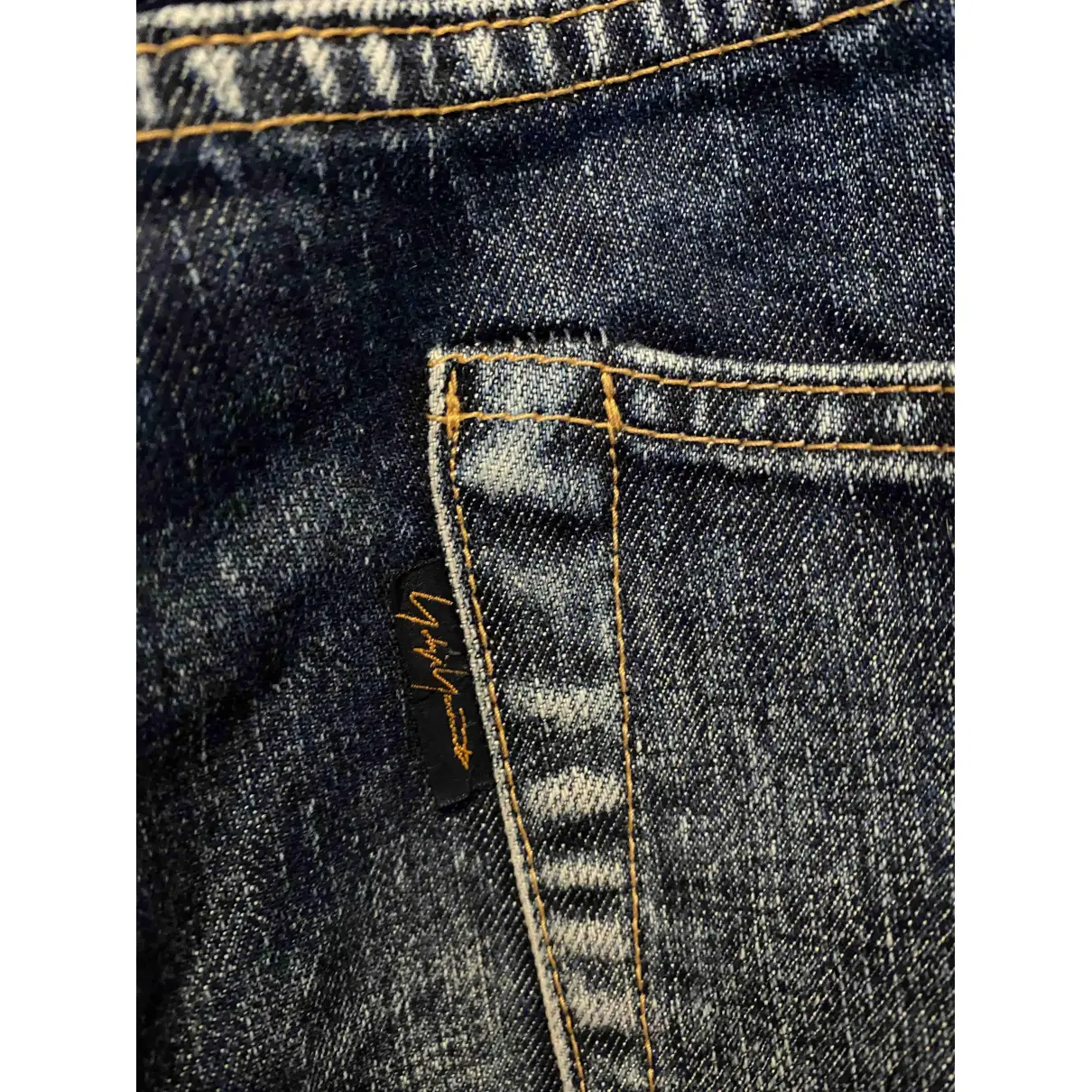 Blue Cotton Jeans Yohji Yamamoto
