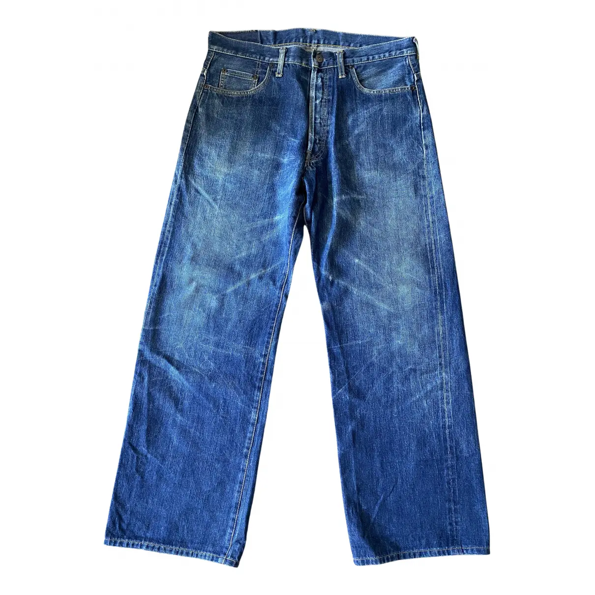 Blue Cotton Jeans Yohji Yamamoto