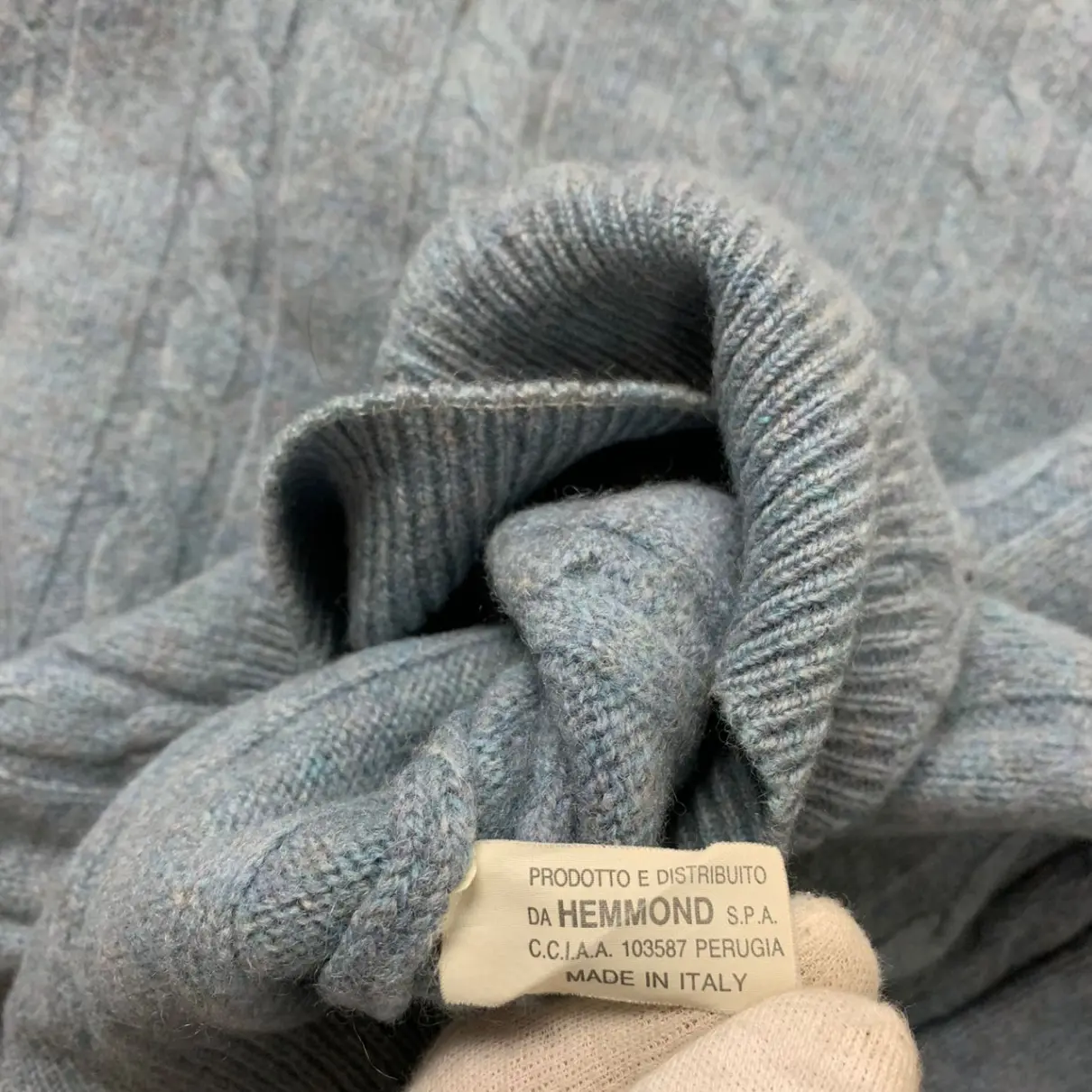 Blue Cotton Knitwear & Sweatshirt Yves Saint Laurent - Vintage