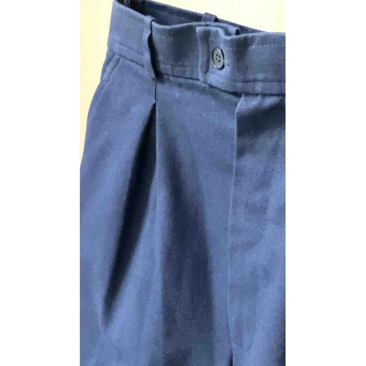 Buy Yves Saint Laurent Blue Cotton Shorts online - Vintage