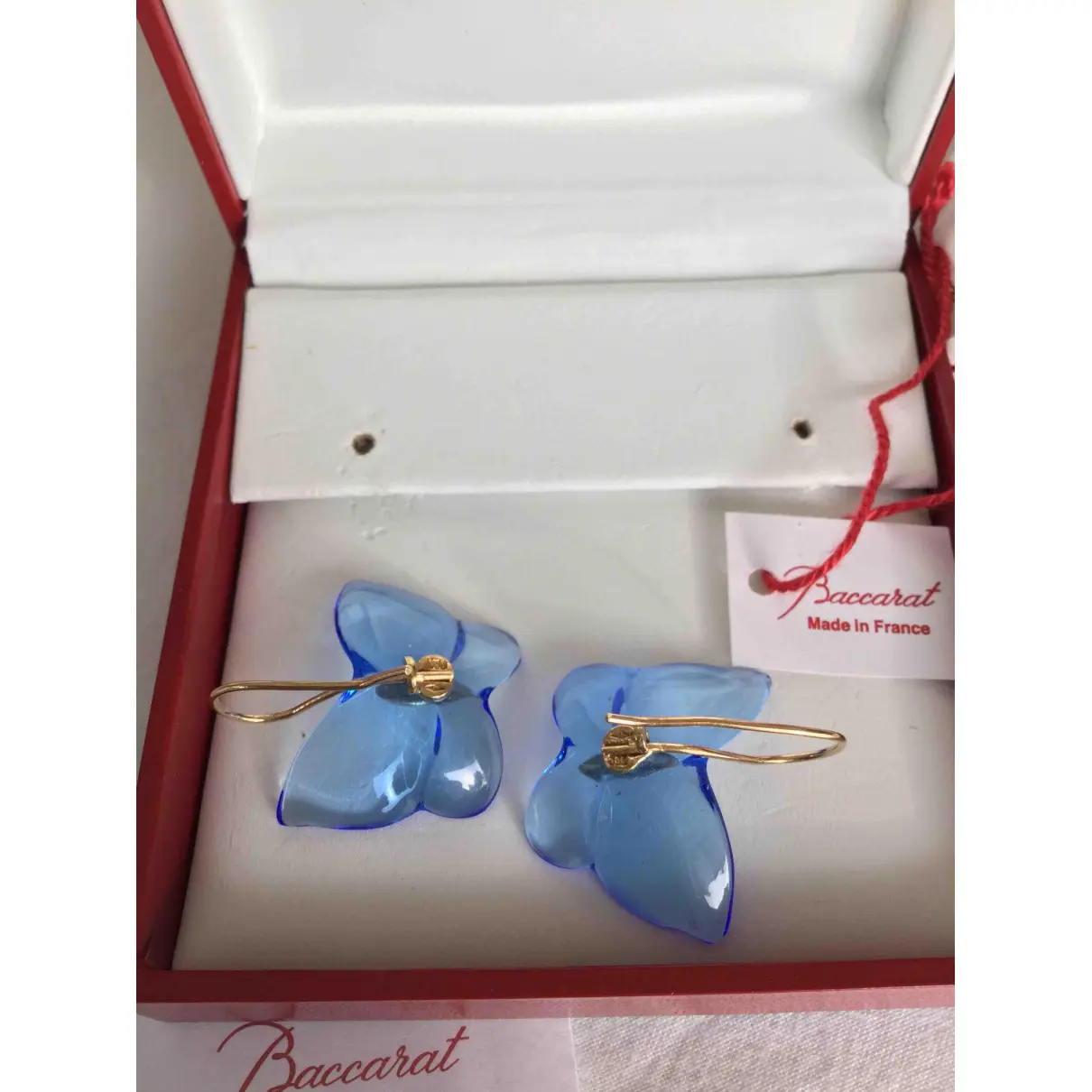 Crystal earrings Baccarat - Vintage