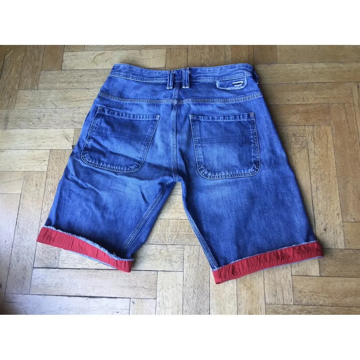 Buy Diesel Blue Denim - Jeans Shorts online