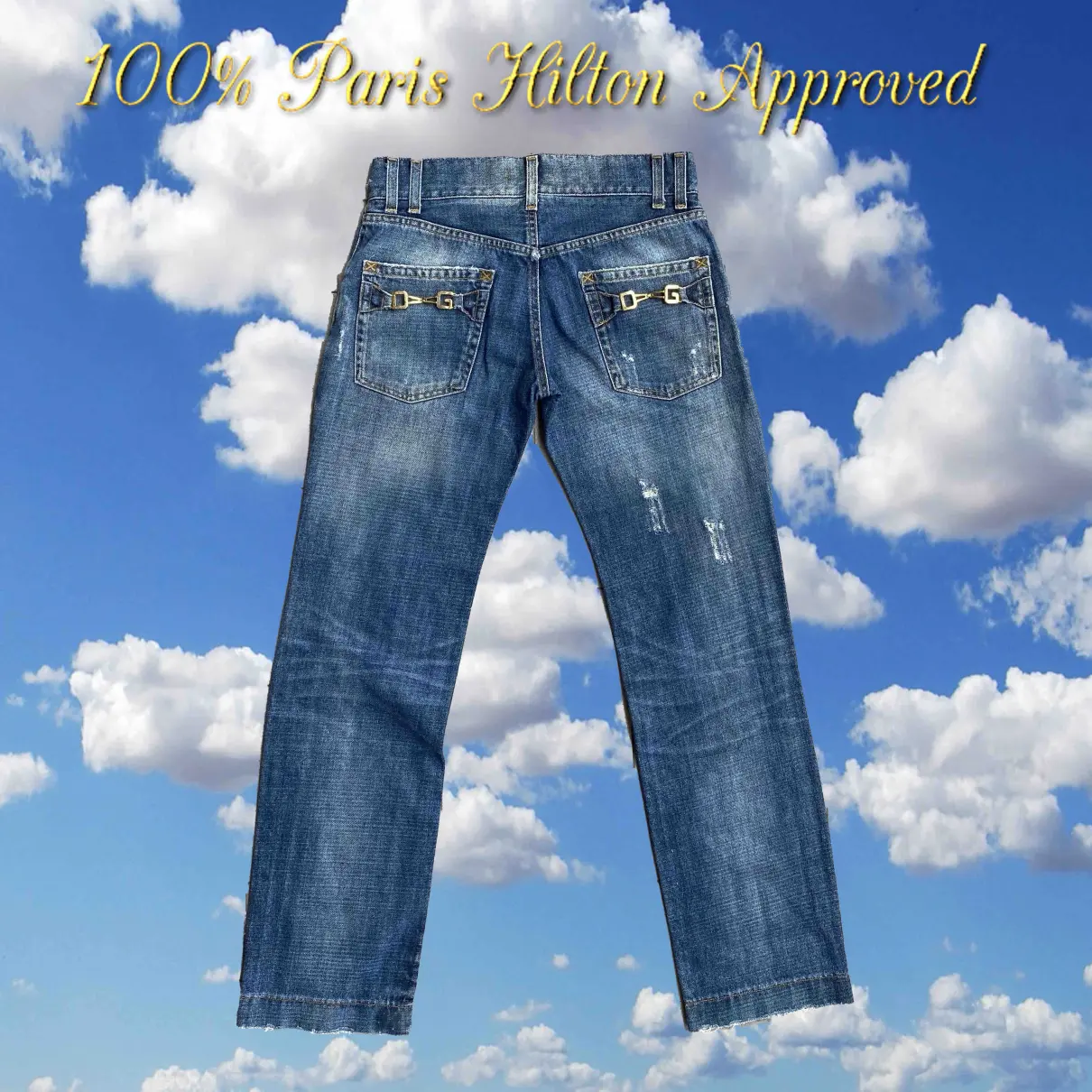 Buy Dolce & Gabbana Blue Denim - Jeans Jeans online - Vintage