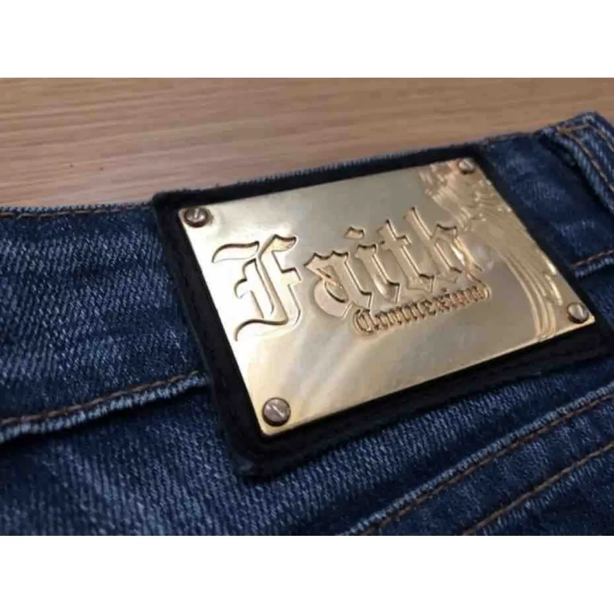 Buy Faith Connexion Blue Denim - Jeans Shorts online