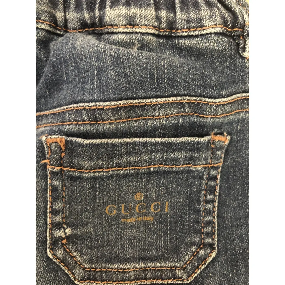 Buy Gucci Blue Denim - Jeans Trousers online