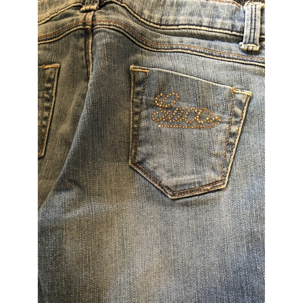 Buy Gucci Blue Denim - Jeans Trousers online