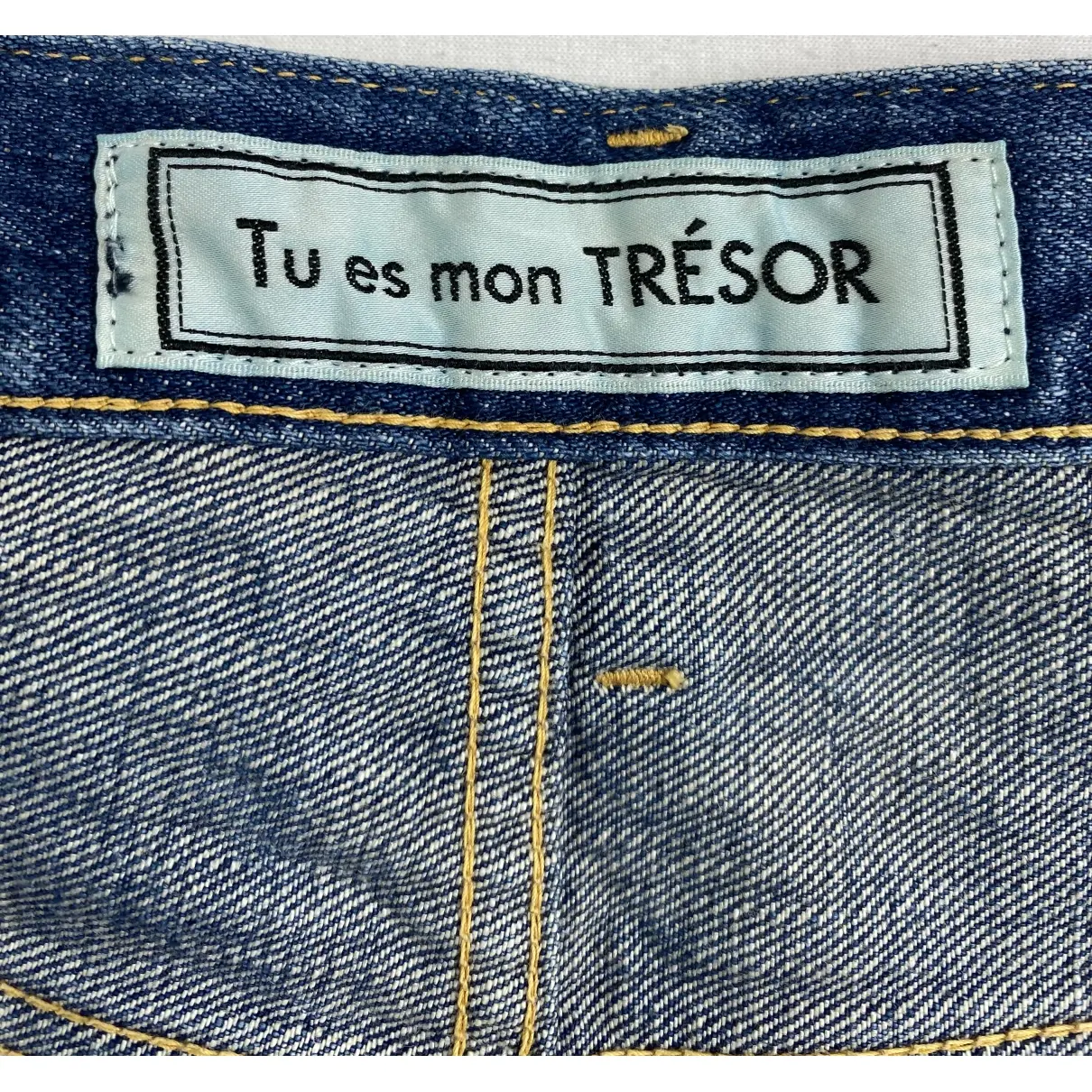 Buy Tu Es Mon Trésor Blue Denim - Jeans Jeans online
