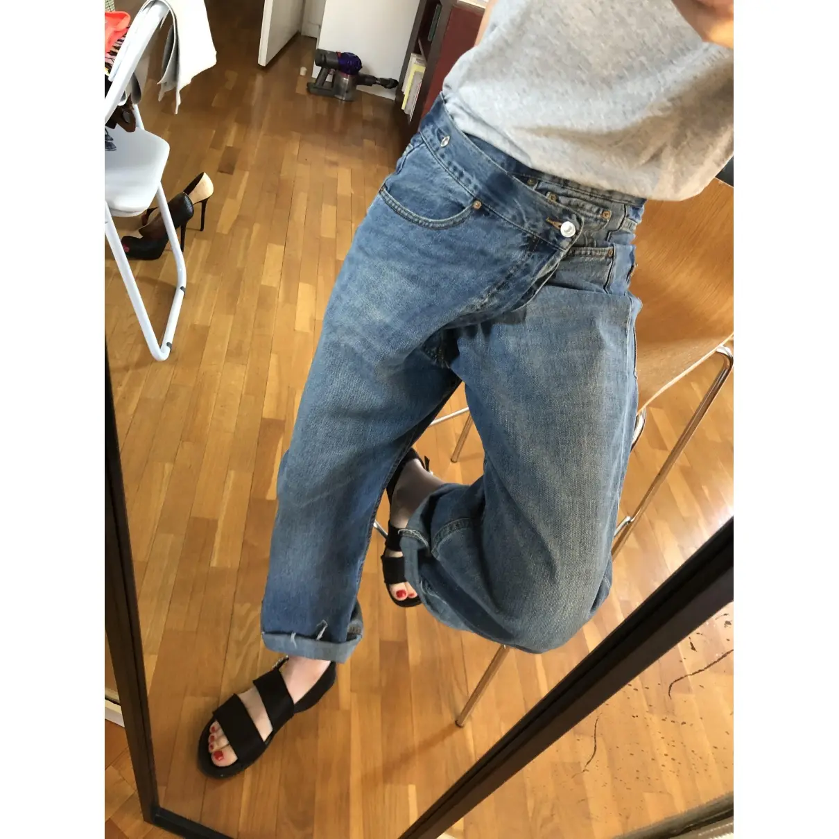 Buy Zara Blue Denim - Jeans Jeans online